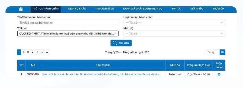 Hướng dẫn chuyển đổi thuế khoán sang kê khai