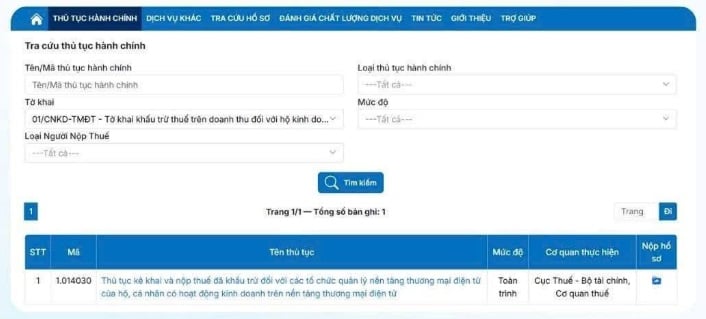 Hướng dẫn chuyển đổi thuế khoán sang kê khai