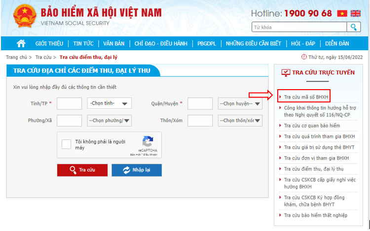 tra cứu số sổ BHXH