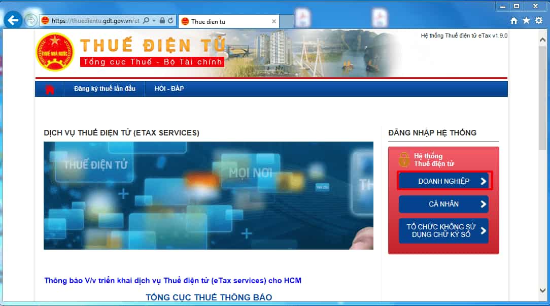 Hướng dẫn đăng ký chữ ký số trên thuế điện tử