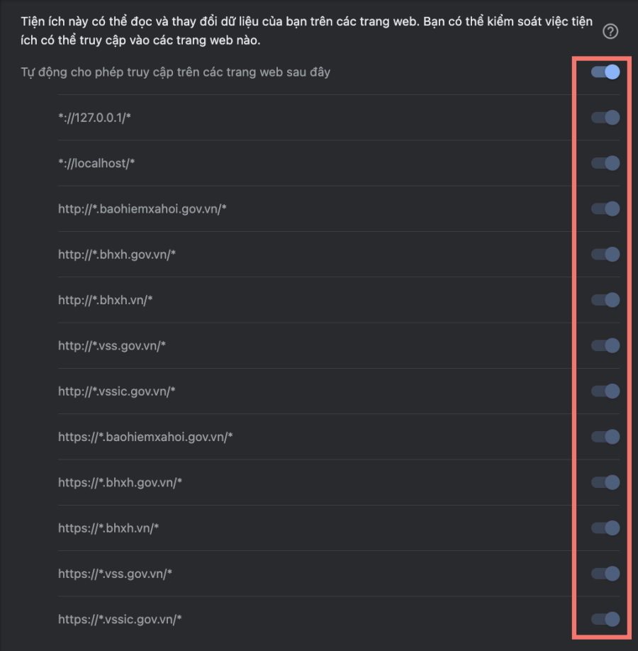 cài đặt Extension và ứng dụng nền ký số