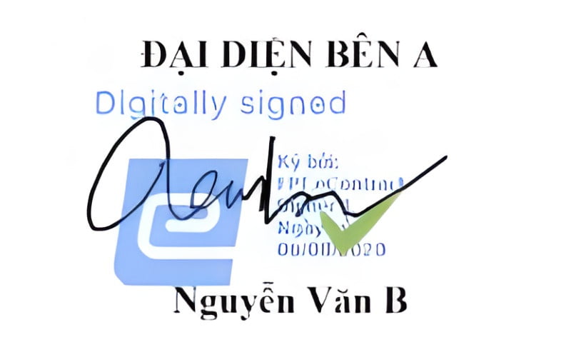 mẫu chữ ký điện tử dành cho cá nhân