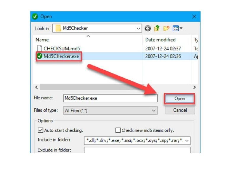 Hướng dẫn cách check MD5