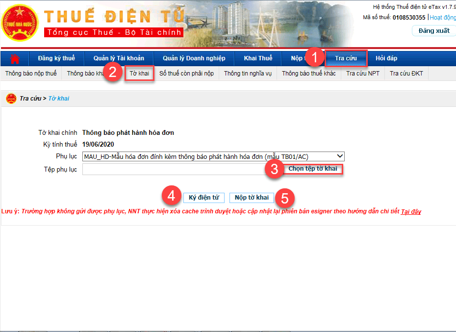Hướng dẫn đăng ký chữ ký số trên thuế điện tử
