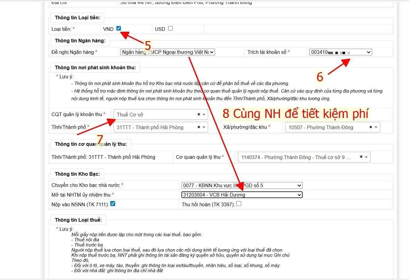 nộp thuế tndn tạm tính