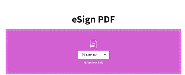Tạo chữ ký điện tử ></p><p><span >Bước 3: Tiếp theo sau khi tệp đã được tải lên bạn vào thanh menu phía góc phải chọn Chữ ký của bạn => Lúc này trên màn hình hộp thoại chữ ký sẽ mở lên. </span></p><p><span >Bạn thực hiện nhập tên, ký tay hoặc tải lên hình ảnh chữ ký của bạn => Sau đó chọn Tạo chữ ký => Đợi vài giây để chữ ký của bạn hoàn thành.</span></p><p><img src=