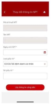 thay đổi nội dung đăng ký thuế