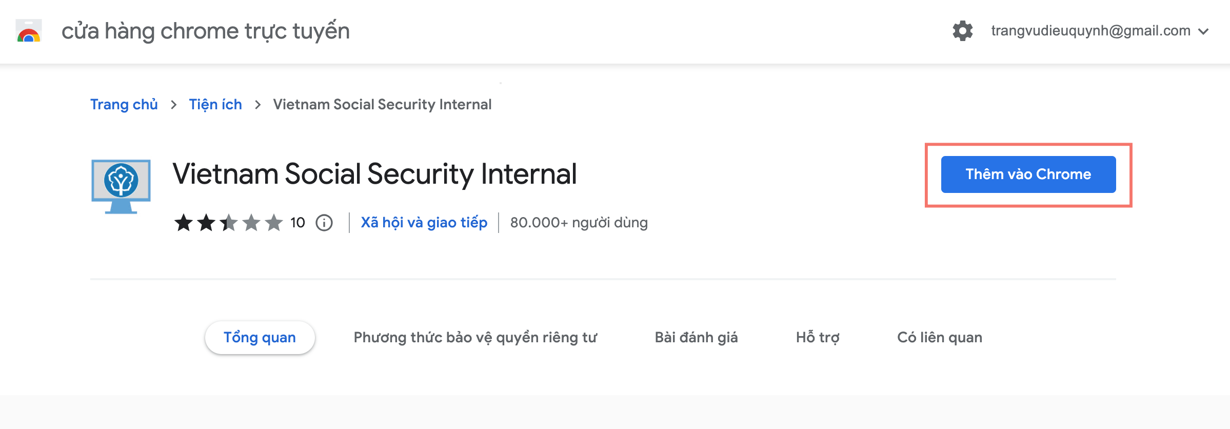 cài đặt Extension và ứng dụng nền ký số