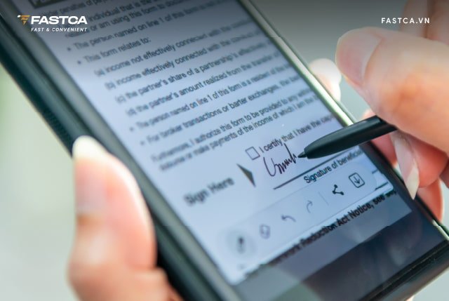 Mẫu chữ ký điện tử chuẩn Thông tư 01/2019/TT-BNV