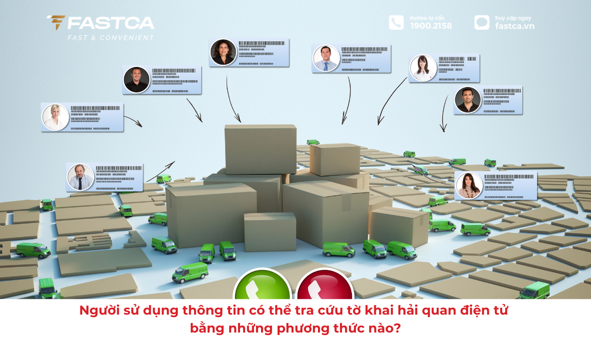 Người sử dụng thông tin có thể tra cứu tờ khai hải quan điện tử bằng những phương thức nào?