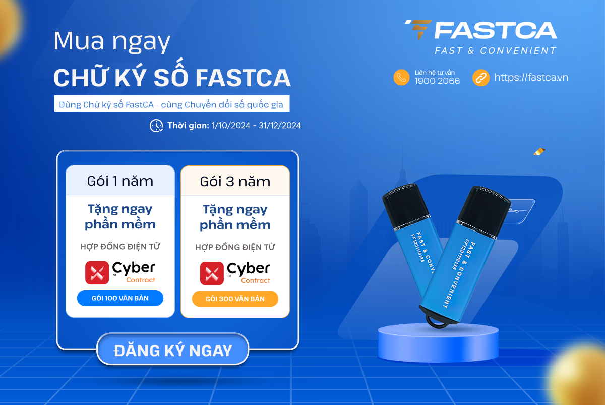 Dùng Chữ ký số FastCA - Cùng chuyển đổi số Quốc gia