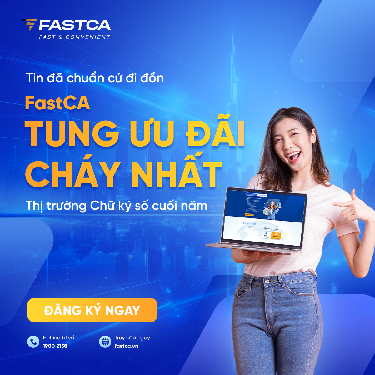 Khuyến mại "siêu hot" của FastCA dịp cuối năm - Sale bùng nổ, dùng Chữ ký số tự tin hết chỗ