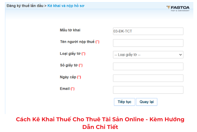 Cách kê khai thuế cho thuê tài sản online - Kèm hướng dẫn chi tiết
